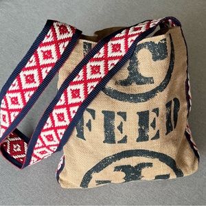 TORY BURCH X FEED for Holt Renfrew BURLAP BAG